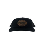 Black  Freedom Union trucker hats with leather patch logo